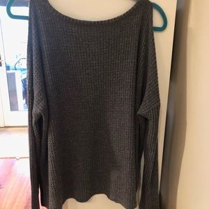 OFF THE SHOULDER SWEATER